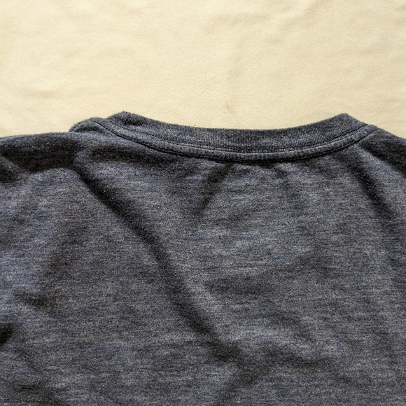 Lucky Brand Blue Good Luck and Good Fortune Joker Card Shirt, Size L - Picture 8 of 11